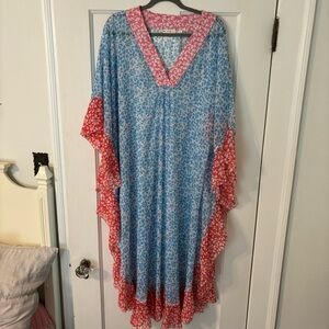 Roller rabbit caftan cover up M/L